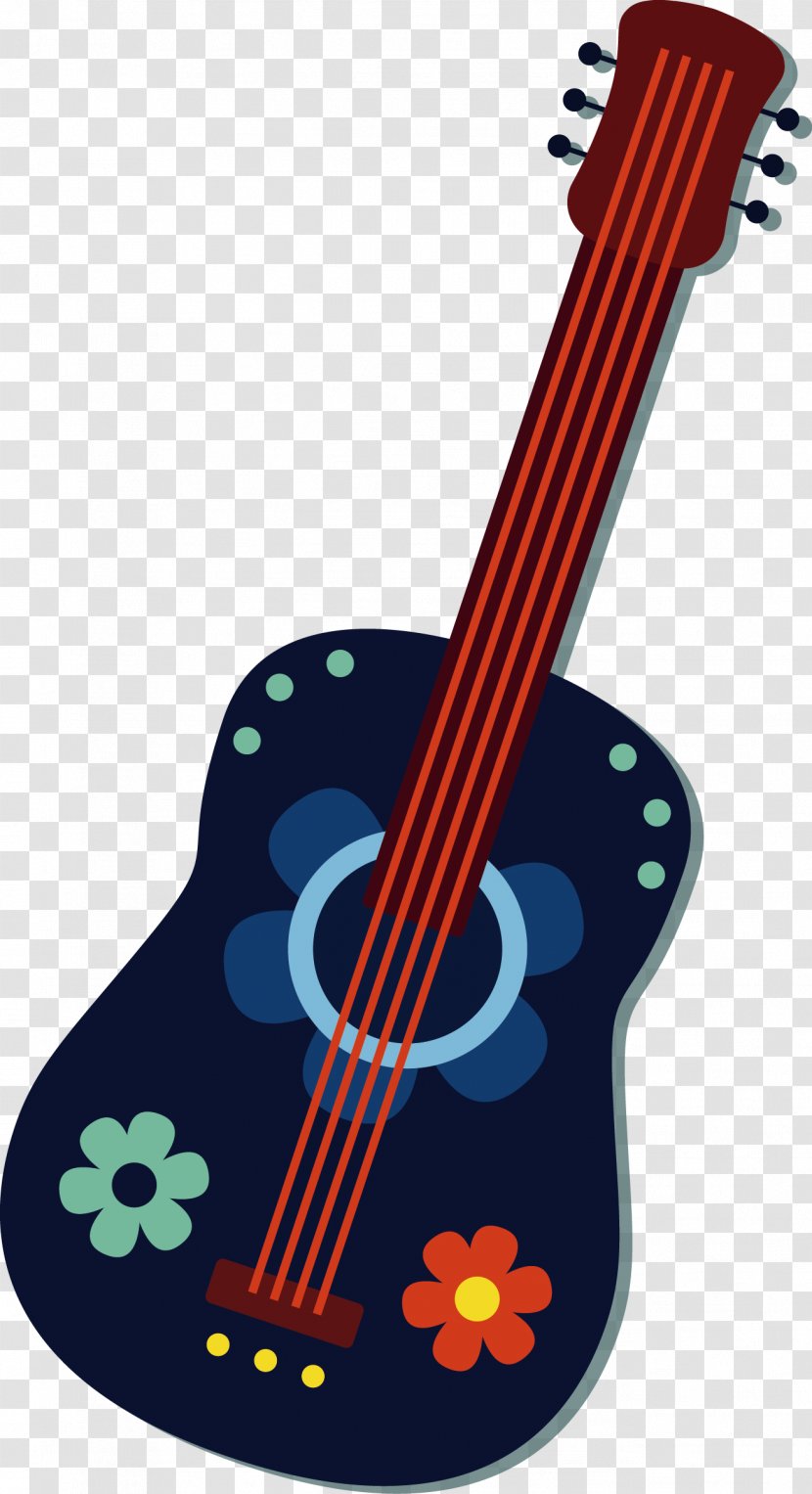 Bass Guitar Cinco De Mayo - Cartoon - Blue Vector Transparent PNG
