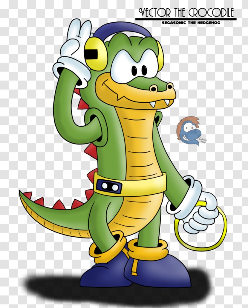 Vector The Crocodile Sonic Classic Collection And Secret Rings Espio Chameleon - Flower Transparent PNG