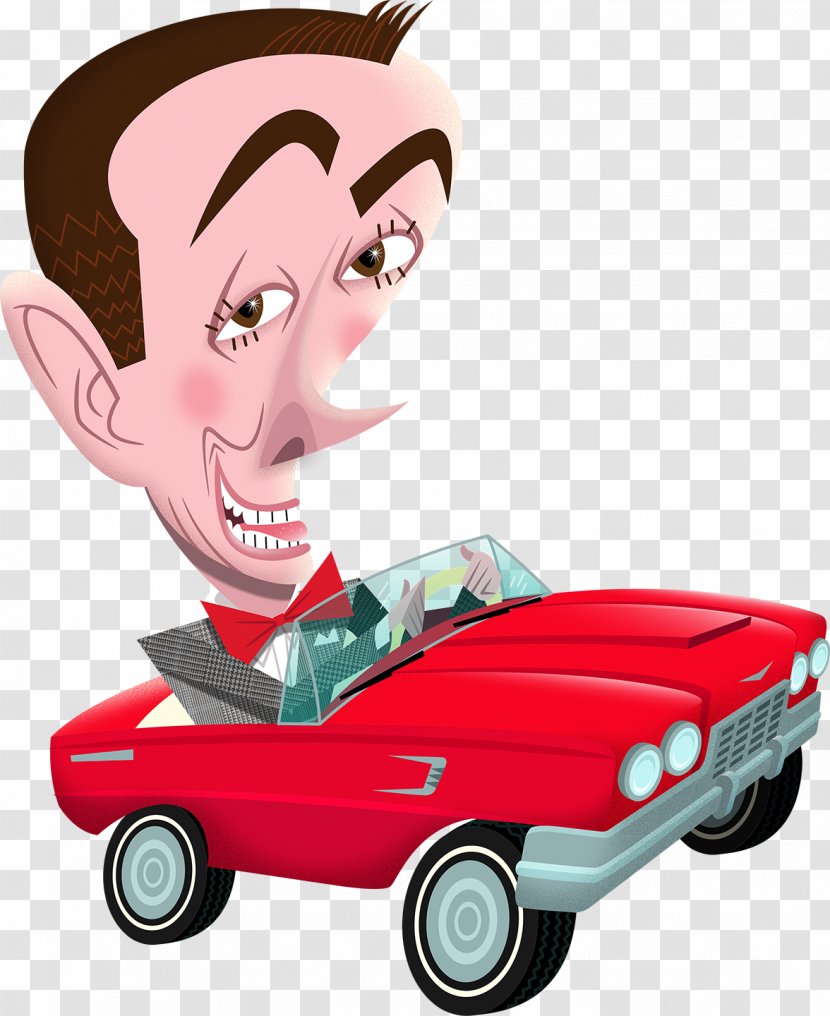 Pee-wee Herman Cartoon Film Producer - Play Vehicle - Automotive Design Transparent PNG