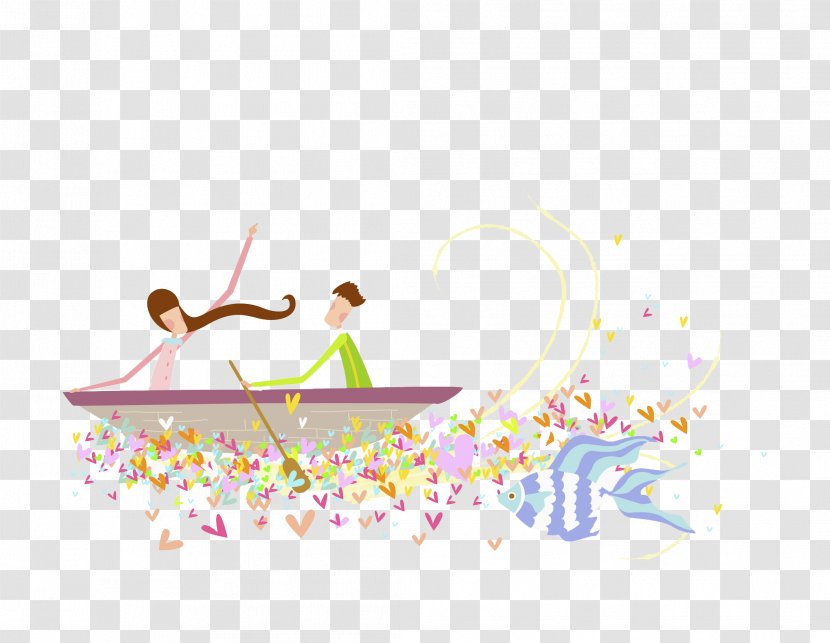 Rowing Clip Art - Significant Other - Boating Scene Transparent PNG