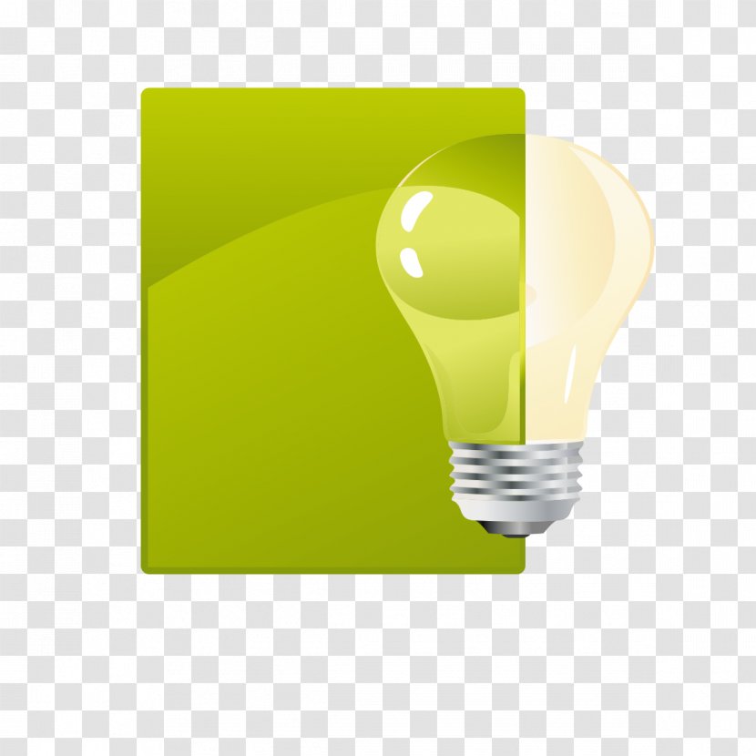 Logo - Painted Green Light Bulb Transparent PNG