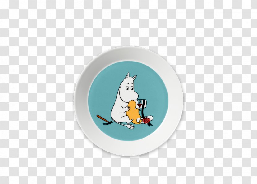 Moomintroll Moomins Plate Turquoise Transparent PNG