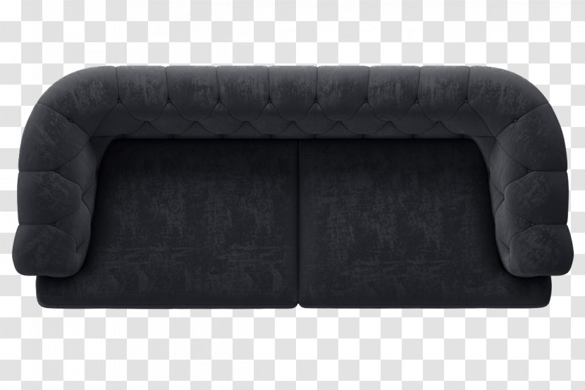Furniture Couch Angle - Black - Sofa Top View Transparent PNG