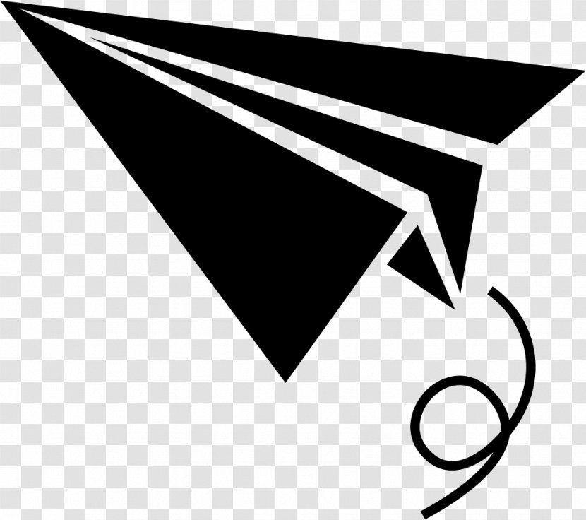 Paper Plane Airplane - Text Transparent PNG