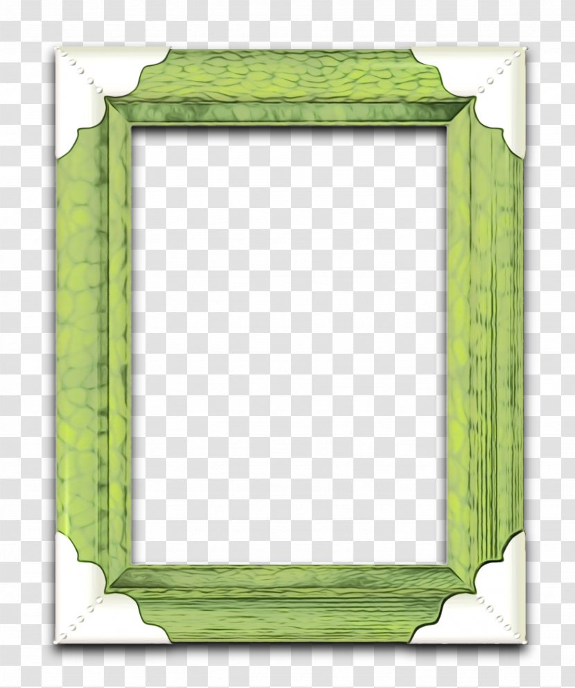 Background Green Frame - Picture Frames - Paper Product Transparent PNG