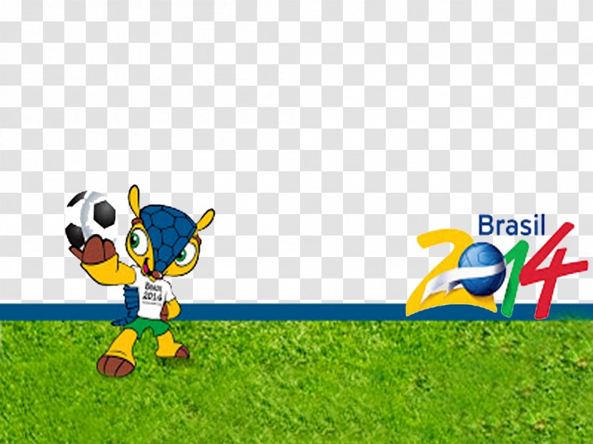 2014 FIFA World Cup Game Football Cartoon Lawn - Player - Copa Brasil Transparent PNG