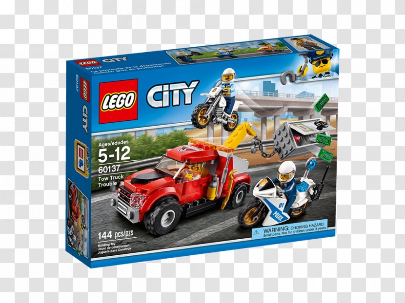 Lego City LEGO 60137 Tow Truck Trouble Toy Architecture - 60160 Jungle Mobile Lab Transparent PNG