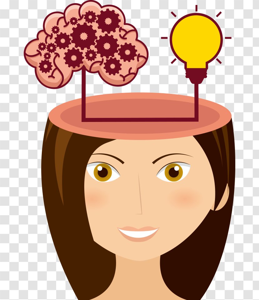 Brain Cerebrum Agy Creativity - Flower - Vector Beauty Thinking Transparent PNG