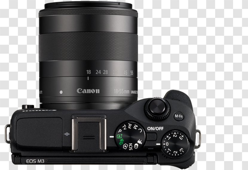 Canon EOS M3 EF-M 18–55mm Lens Mirrorless Interchangeable-lens Camera M100 - Accessory - G7x Microphone Transparent PNG
