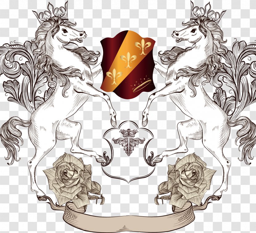 Lion Heraldry Royalty-free Clip Art - Cartoon - Horse Transparent PNG