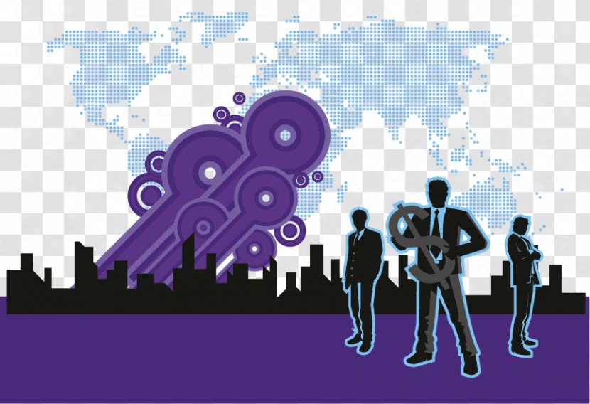 Poster Graphic Design Finance - Purple - Business Transparent PNG