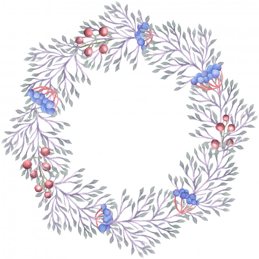 Wreath Flower - Tree - Pretty Cute Fantasy Garland 2 Transparent PNG