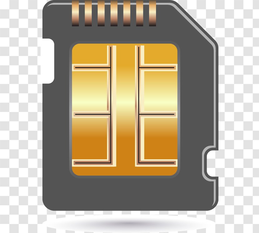 Integrated Circuit Clip Art - Hand-painted Pattern Memory Card Chip Transparent PNG