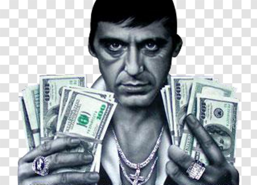 Al Pacino Tony Montana Scarface YouTube Film - Currency - Youtube Transparent PNG