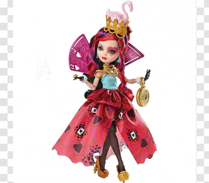 Queen Ever After High Way Too Wonderland Lizzie Hearts Doll Legacy Day Apple White - Fictional Character Transparent PNG