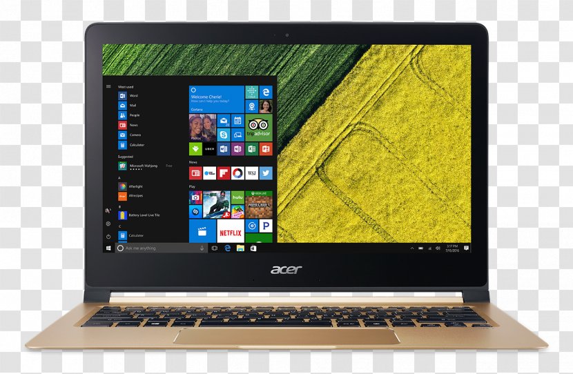 Laptop Acer Swift 7 NX.GK6EK.003 13.30 - Technology Transparent PNG