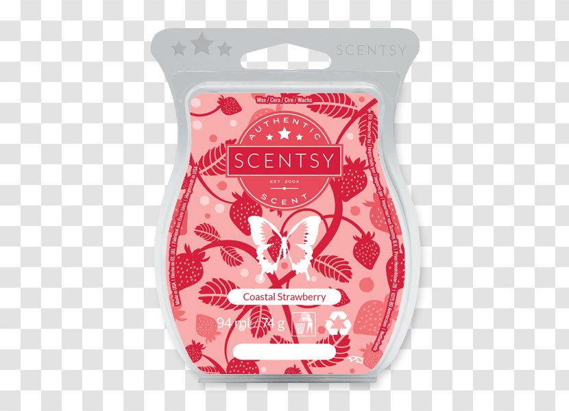 Scentsy Candle & Oil Warmers Strawberry Fragaria Chiloensis - Vanilla - Bar Label Transparent PNG