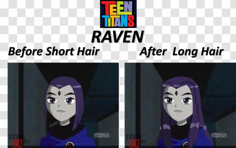Raven Comics Hairstyle Teen Titans - Titan Transparent PNG