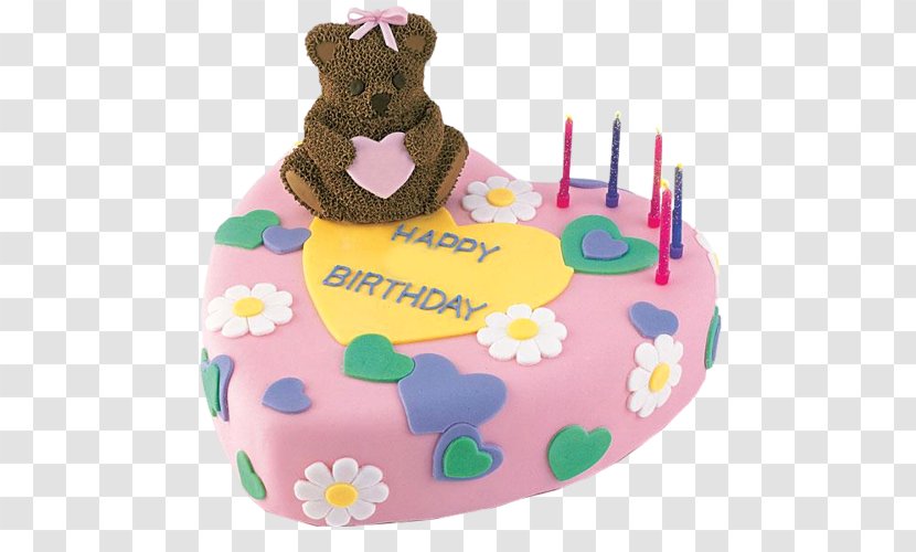 Birthday Cake Bear Party - Torte Transparent PNG