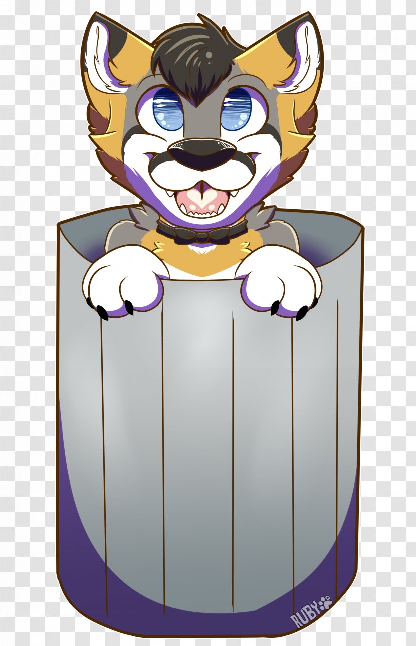 Whiskers Product Cartoon Illustration Purple - Fictional Character - Furry Art Badge Transparent PNG