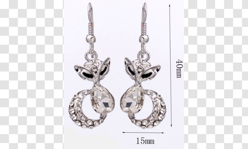 Earring Jewellery Gold Charms & Pendants Silver - Fox Transparent PNG