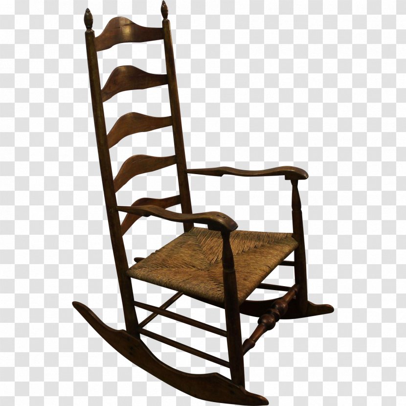 1800s Rocking Chairs Ladderback Chair Furniture - Couch Transparent PNG