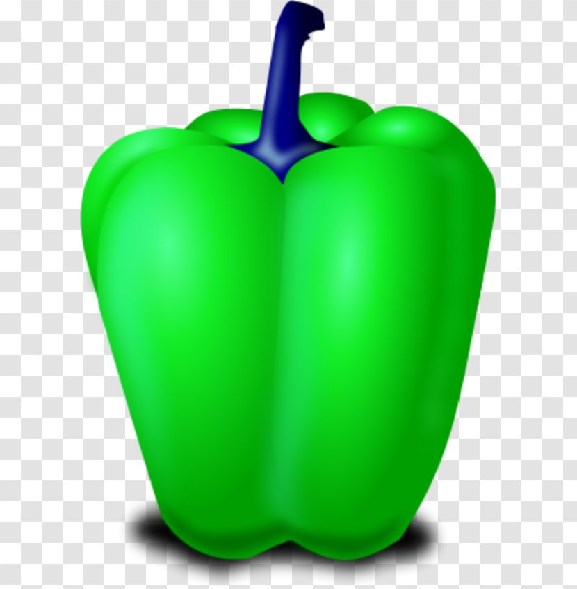 Bell Pepper Peter Chili Clip Art - Line - Green Clipart Transparent PNG