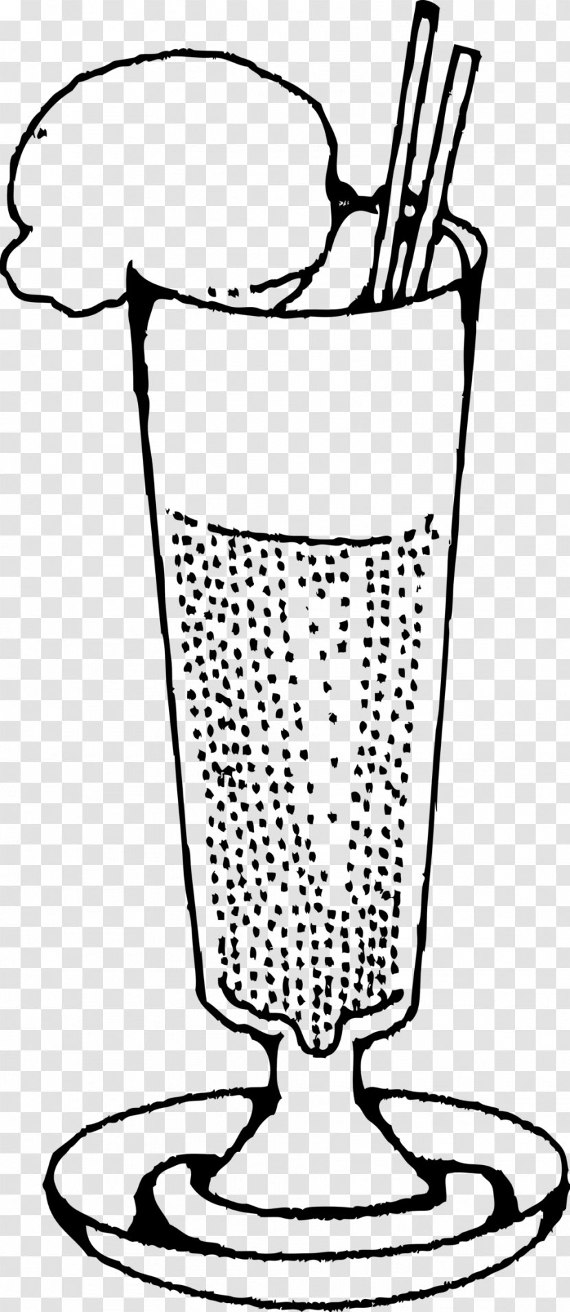 Cream Soda Fizzy Drinks Ice Cones Italian - Black And White - SODA Transparent PNG