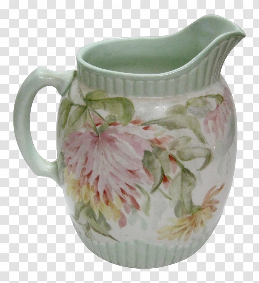 Jug Pitcher Floral Design Chairish Flower - Industry - Hand-painted Flowers Decorated Transparent PNG