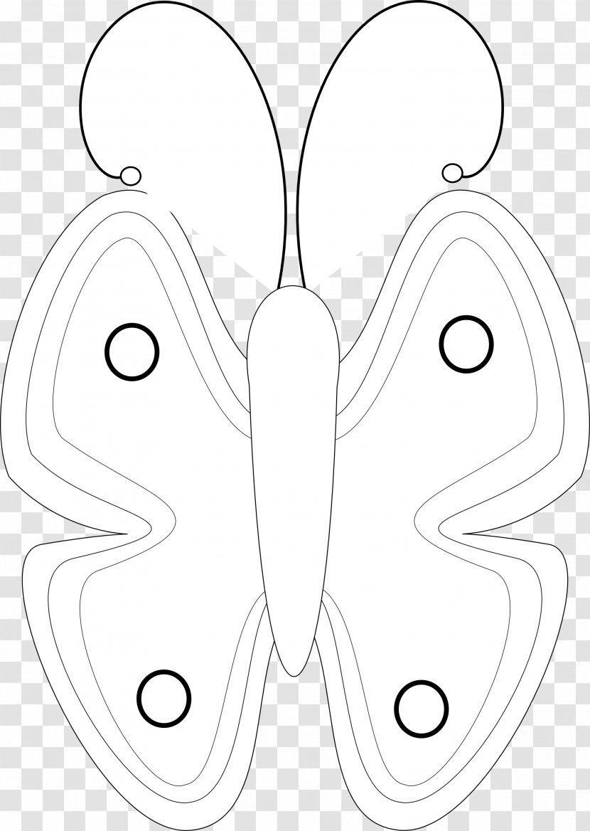 Butterfly White Nose Clip Art - Flower - Adobe Illustrator Clipart Transparent PNG