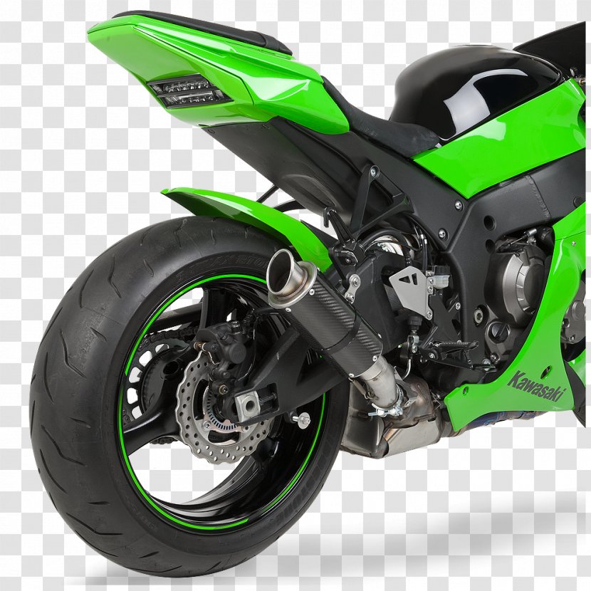 Tire Exhaust System Car Kawasaki Tomcat ZX-10 Ninja ZX-10R - Honda Cbr1000rr Transparent PNG