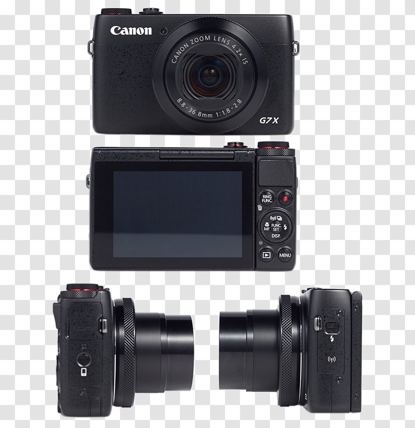 Digital SLR Canon PowerShot G7 X Mark II Camera Lens Transparent PNG