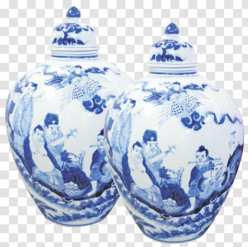 Bát Tràng Porcelain Ceramic Pottery - Blue And White - Họa Tiết Transparent PNG