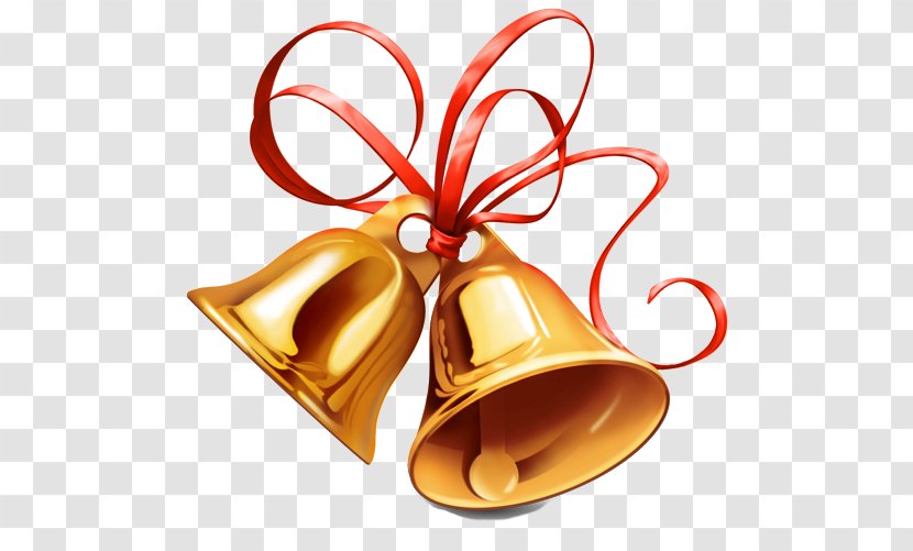 Christmas Clip Art - Gold Decoration Bell Transparent PNG