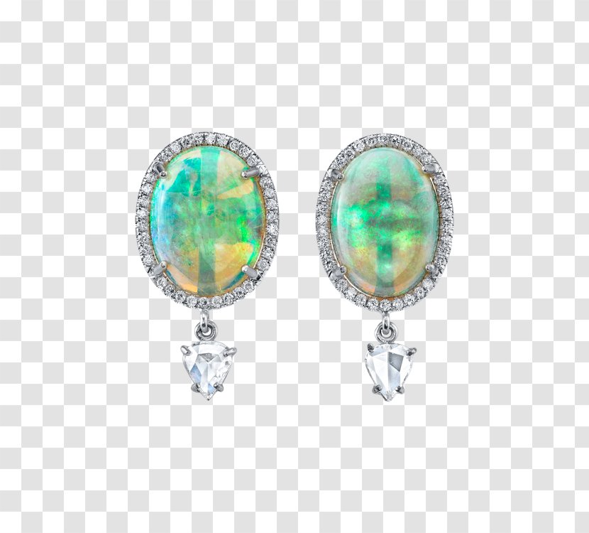 Earring Jewellery Opal Diamond Emerald - Cut - Jewelry Accessories Transparent PNG