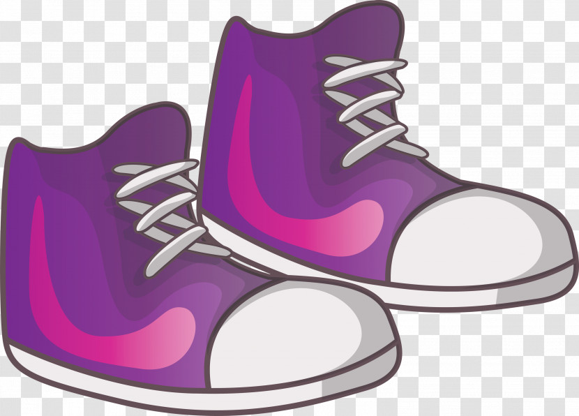 Shoe Walking Purple Cross-training Transparent PNG