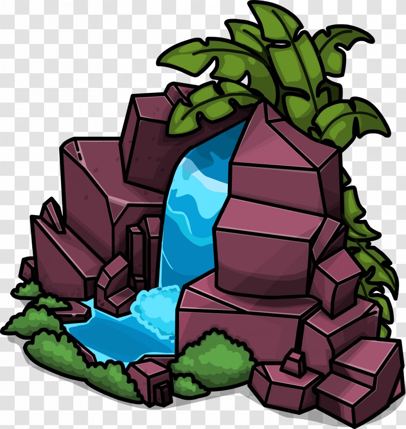 Club Penguin Clip Art - Fictional Character - Waterfall Transparent PNG