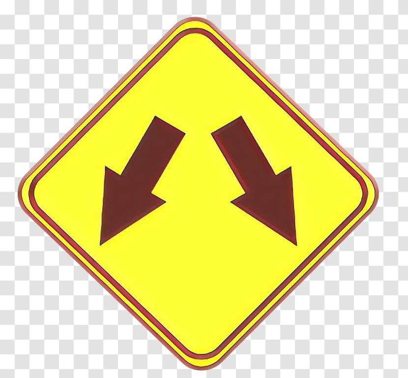 Yellow Sign Signage Traffic Line - Logo - Symbol Transparent PNG