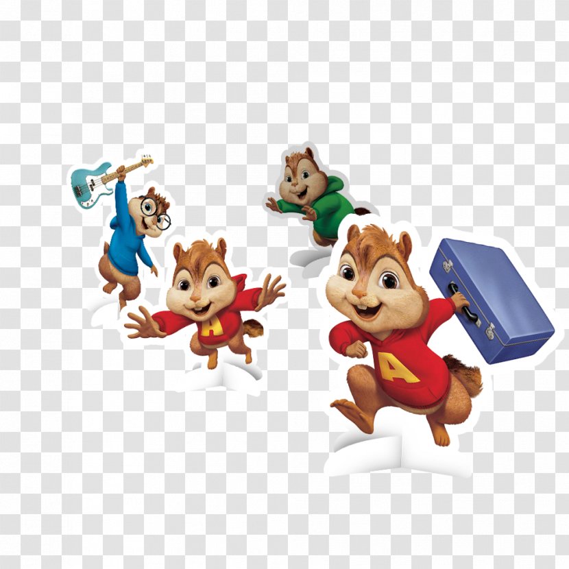 Alvin Seville YouTube And The Chipmunks In Film Drawing - Animal Figure Transparent PNG