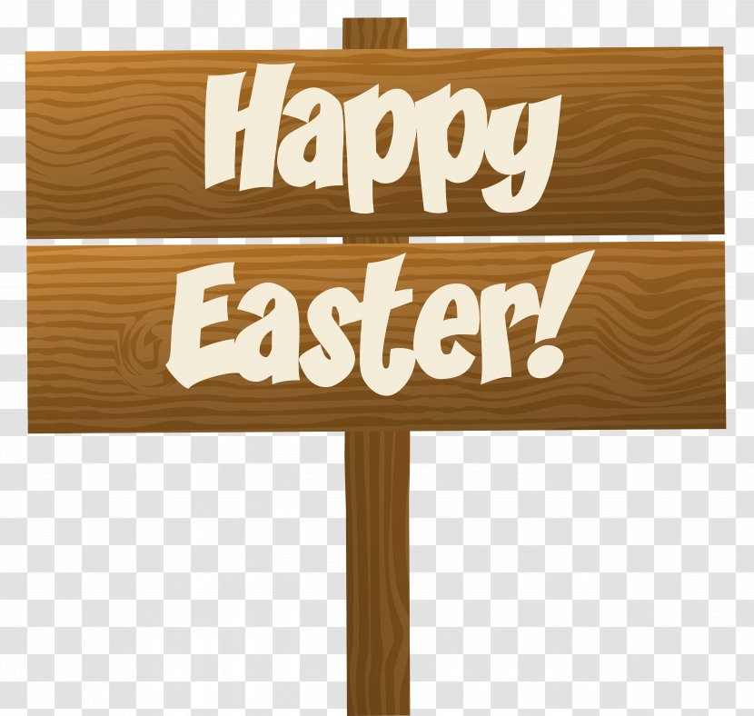Easter Sign Clip Art - Product Design - Happy Wooden Transparent Image Transparent PNG