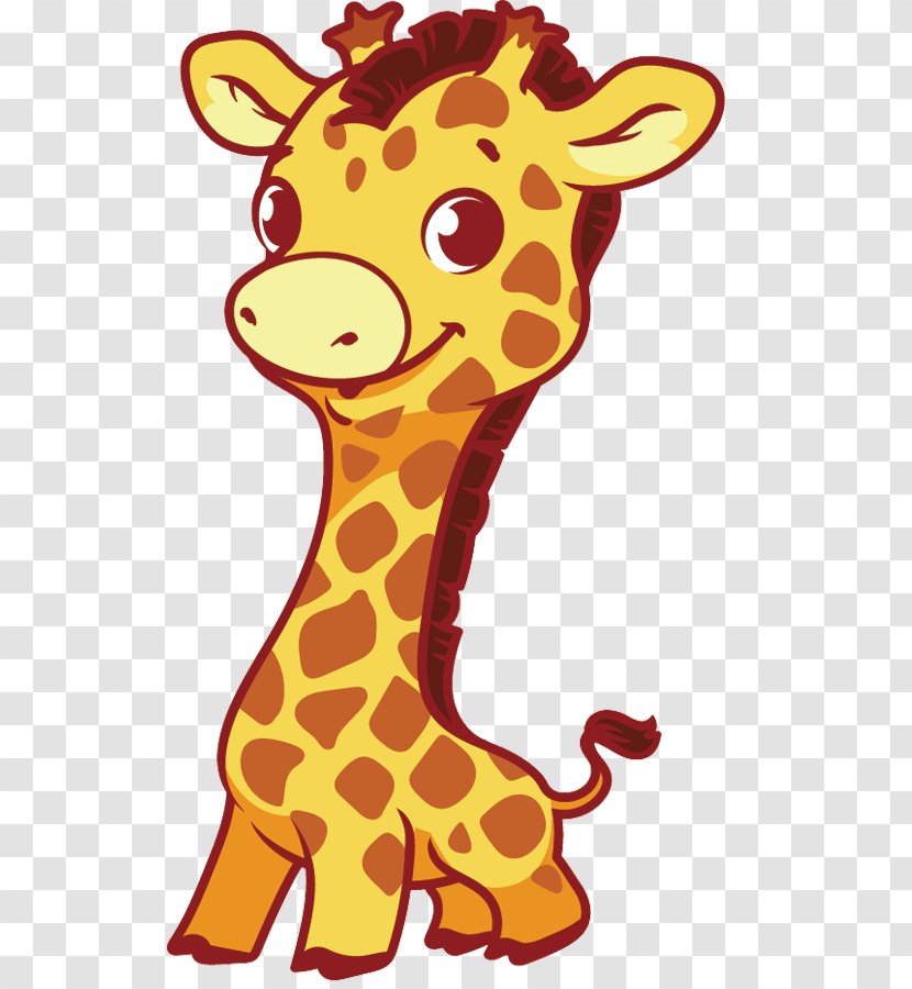 Giraffe Cuteness Illustration - Animal Figure Transparent PNG