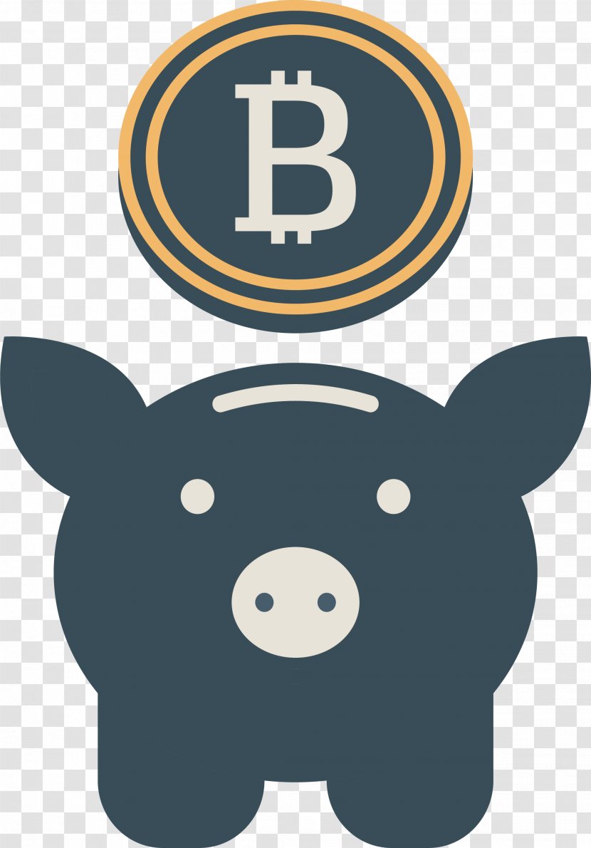 Domestic Pig Clip Art - Tirelire - Deep Blue Piggy Bank Transparent PNG