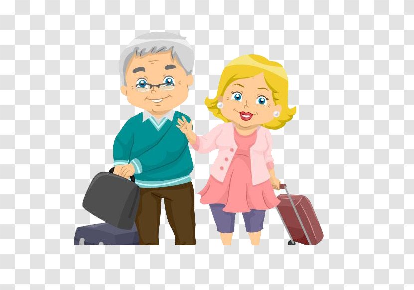 Cartoon Royalty-free Illustration - All The Way To Accompany Husband And Wife Travel Transparent PNG