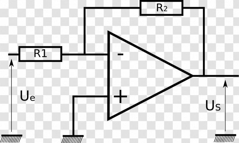 Operational Amplifier Electronic Circuit Virtual Ground Electronics - Symmetry - Montage Transparent PNG