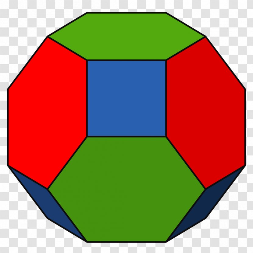 Truncated Octahedron Truncation Archimedean Solid Face - Edge Transparent PNG