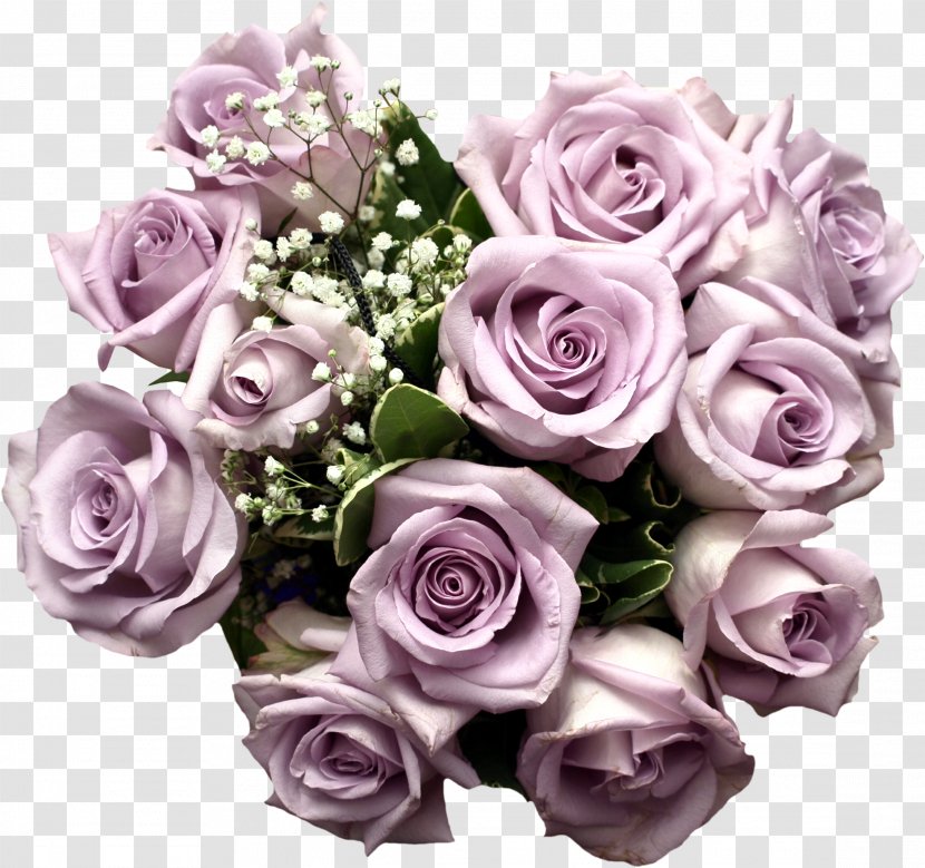 Rose Purple Light Flower Bouquet Clip Art - Clipart Transparent PNG