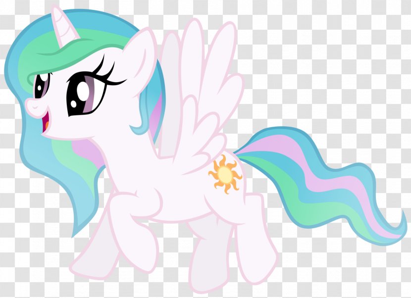 Princess Celestia Luna Pony Rarity Winged Unicorn - Heart Transparent PNG