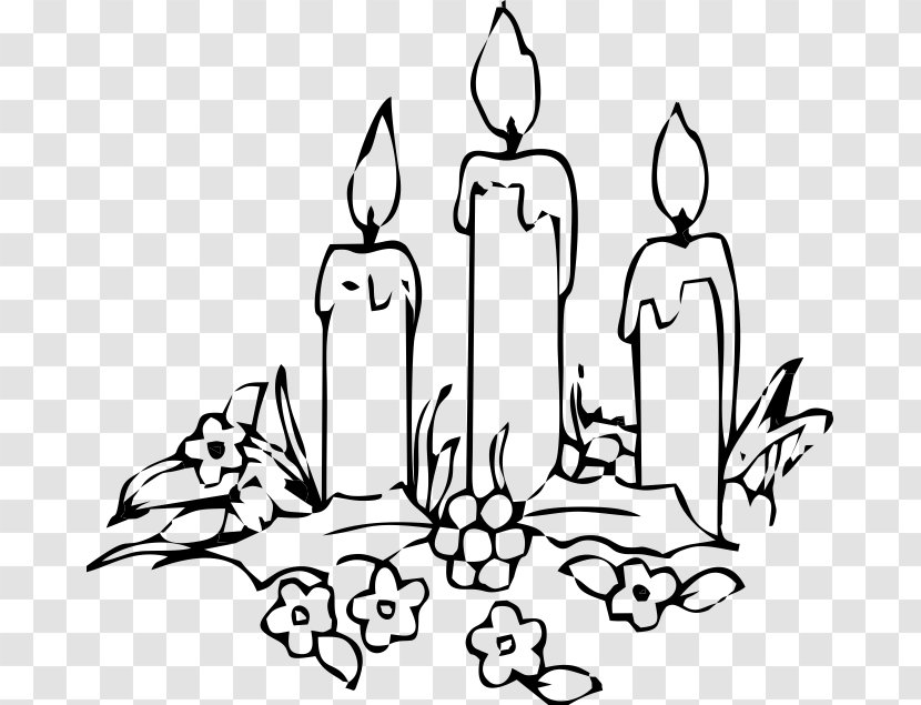 Candle Drawing Coloring Book Decorative Arts Christmas - Ornament - Lovely Candles Transparent PNG