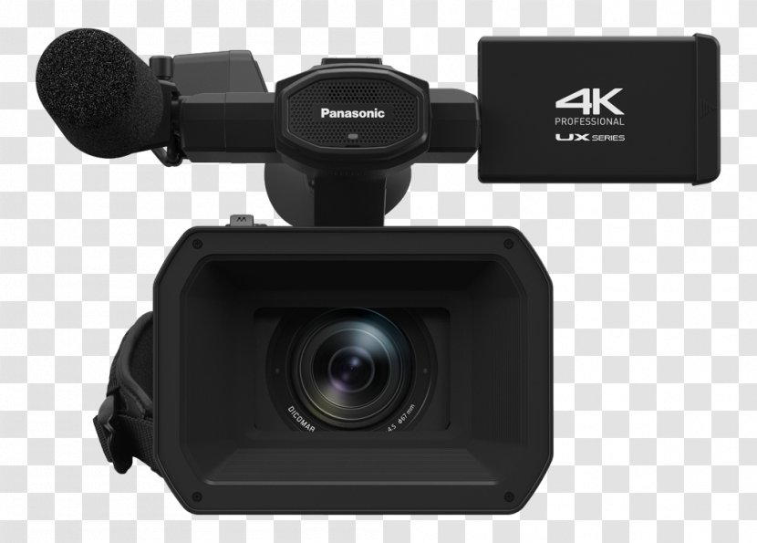 Panasonic Video Cameras 4K Resolution Ultra-high-definition Television - Camera - Zoom Lens Transparent PNG