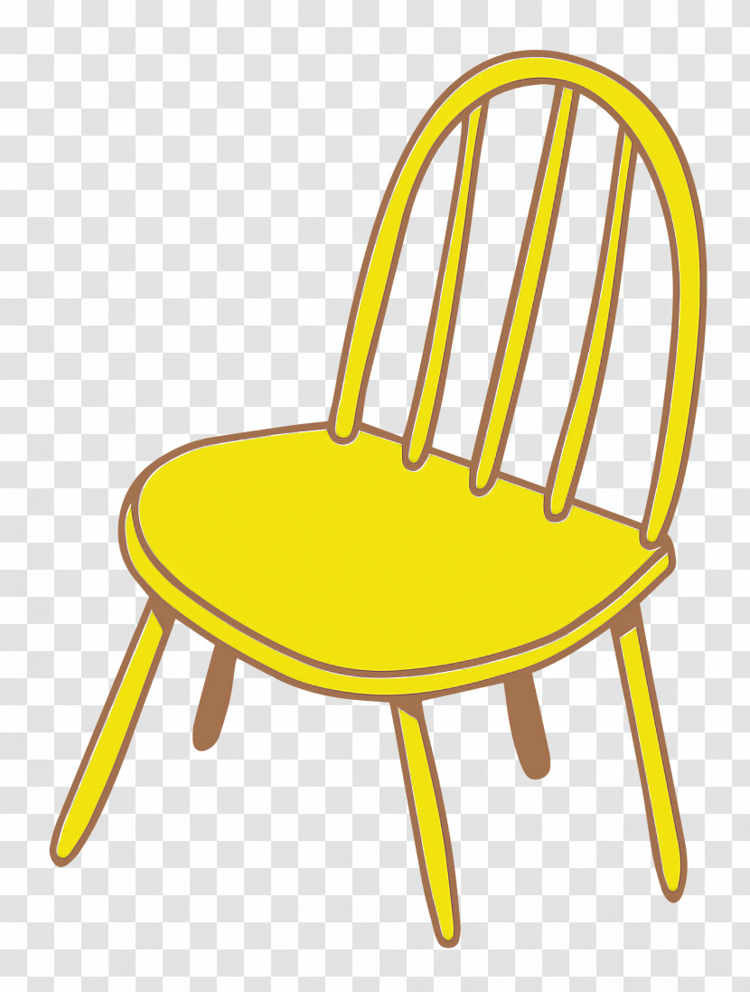 Outdoor Table Chair Table Yellow Line Transparent PNG